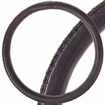 Оплетка SKYWAY Real-8 M (370-390мм) Черная экокожа